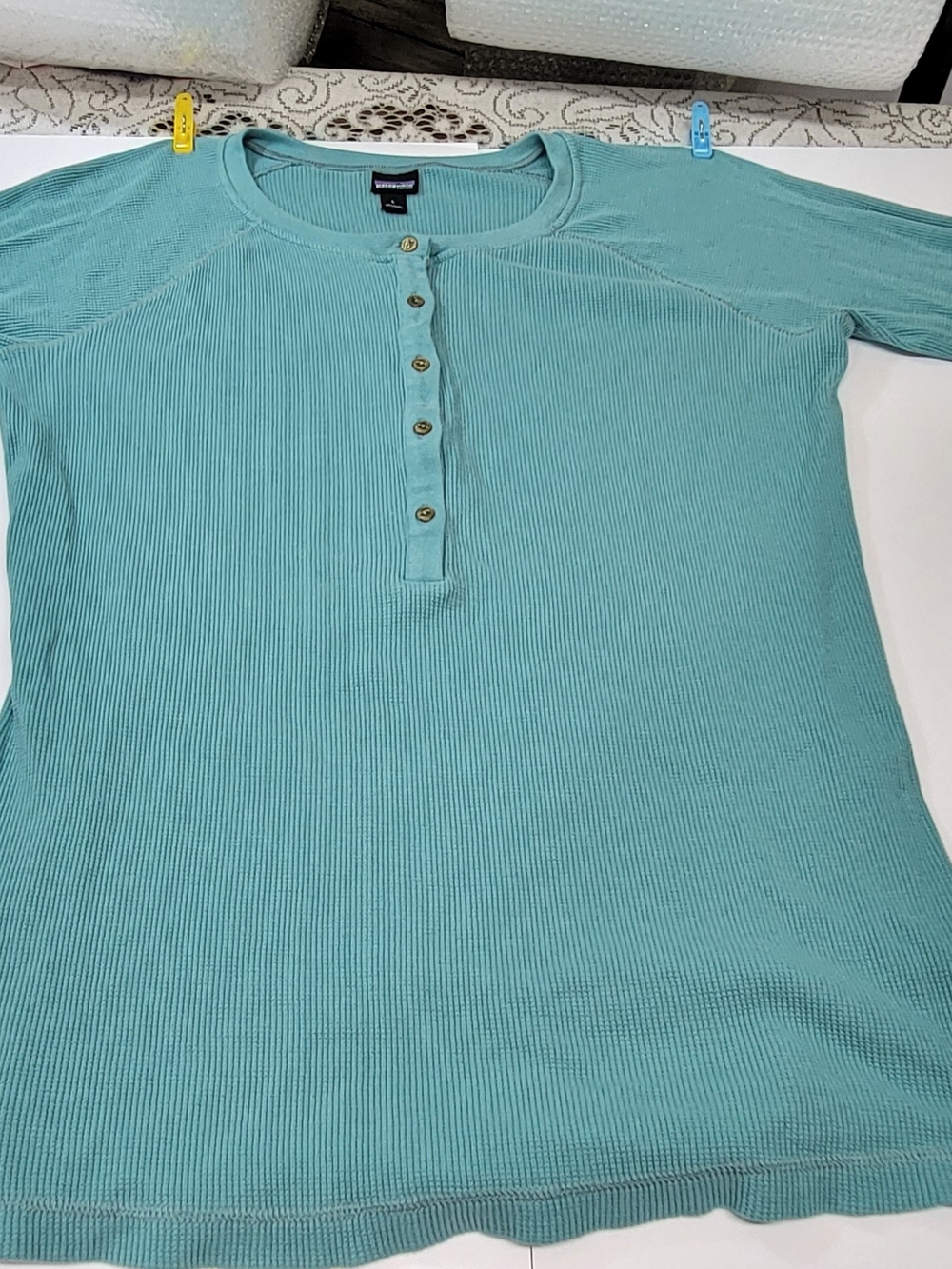 Patagonia Women's Teal Ribbed Long Sleeve